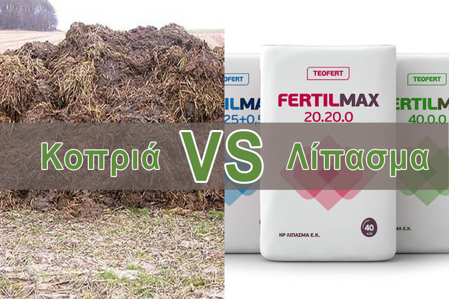 Κοπριά ή Λίπασμα: Η επιλογή σχετικά εύκολη, η αλήθεια όμως;